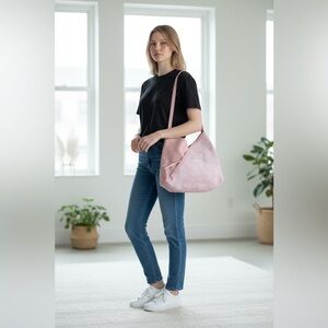 Rose Pink Shoulder Handbag Purse